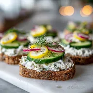 Best Cucumber Sandwich Recipe with Lemon Dill Cream (40 Minutes)