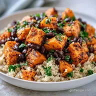 Black Bean Quinoa Bowl with Sweet Potato