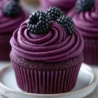 Black Raspberry Cupcakes for 12