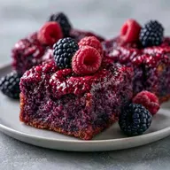 Black Raspberry Sheet Cake for 16