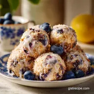 Blueberry Lemon Cookies with Zesty Citrus Infusion for 18 Servings