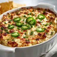 Cheesy Baked Jalape&ntilde;o Artichoke Dip