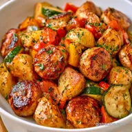Chicken Sausage Vegetable Skillet: One-Pot Dinner