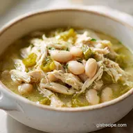 Creamy White Chicken Chili, Slow-Cooked