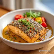Dijon Baked Salmon with Honey Crust