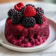 Easy Black Raspberry Cake for 12 Slices