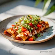 Easy Chicken Enchiladas Recipe with Creamy Filling in 30 Minutes