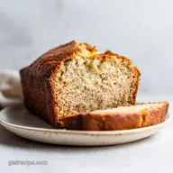Gluten Free Banana Loaf with Moist Tender Crumb in 75 Minutes