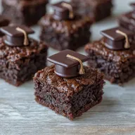 Graduation Brownies for 12 Servings Baked