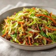 Ground Beef Cabbage Stir Fry in 25 Min
