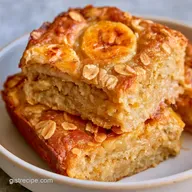 Healthy Banana Breakfast Bars Meal Prep