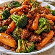 Healthy Ground Beef Stir Fry: 4 Servings