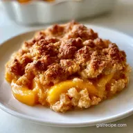 Peach Crumble Pie for 8 Servings
