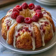 Lemon Raspberry Bundt Cake for 12 Slices