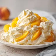 Millionaire Peach Salad in 10 Minutes: Creamy and Velvety
