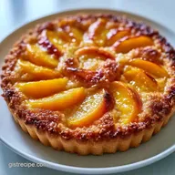 Peach Pie with Crumb Crust in 70 Minutes