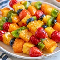 Rainbow Fruit Skewers in 15 Minutes