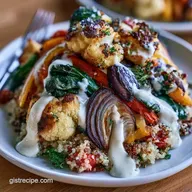 Roasted Vegetable Quinoa Bowl for 2