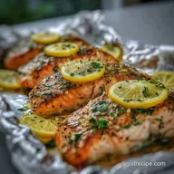 Baked Salmon in Foil with Lemon in 25 Minutes