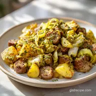 Sausage Potato and Leek Hash for 4 Servings