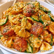 Baked Bowtie Pasta and Chicken Sausage