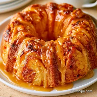 Apple Bundt Cake with Sour Cream Recipe Card