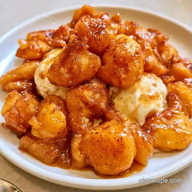 Apple Crisp Ice Cream for 6 Servings Recipe Card