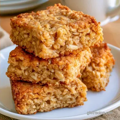 Applesauce Bars with Rolled Oats