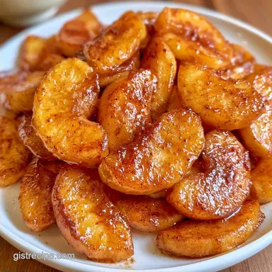 Baked Apple Slices with Cinnamon