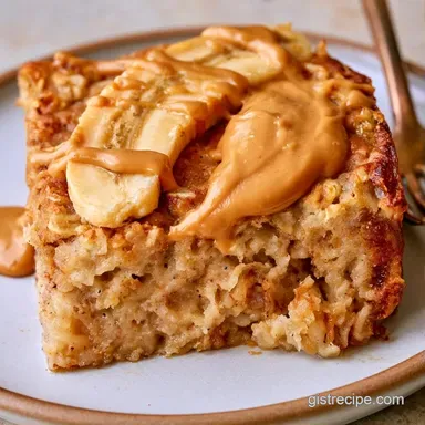 Banana Peanut Butter Oatmeal Meal Prep Recipe Card