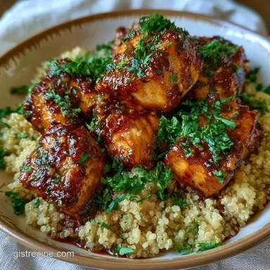 BBQ Chicken Quinoa Bowl in 30 Minutes Recipe Card