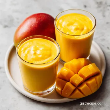The Best Mango Smoothie Recipe for 2 Servings