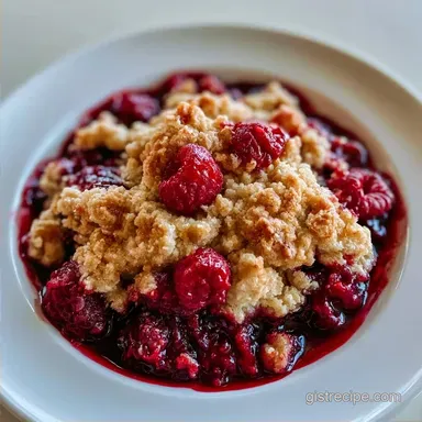 Black Raspberry Cobbler for 9 Servings