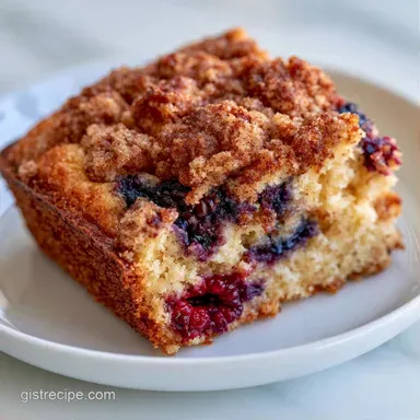 Black Raspberry Coffee Cake in 60 Min Recipe Card