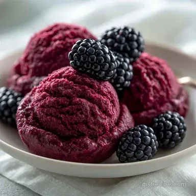 Black Raspberry Ice Cream for 8 Servings