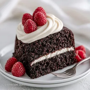 Black Raspberry Velvet Cake in 50 Min Recipe Card