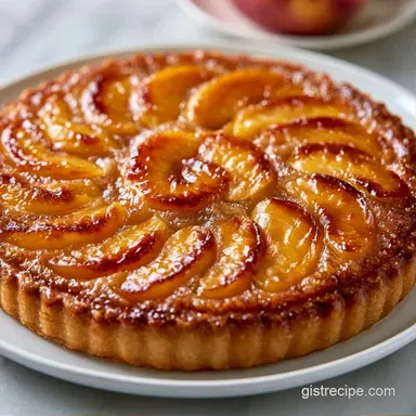 Brown Sugar Peach Pie for 8 Servings Recipe Card