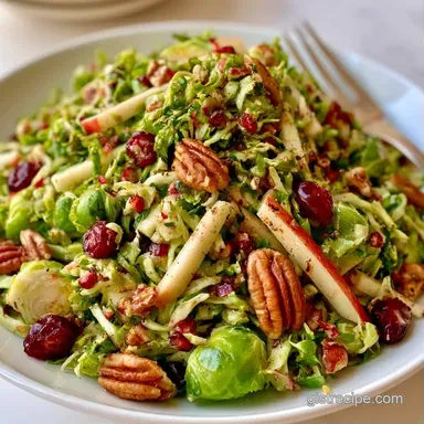 Brussels Sprout Slaw in 15 Minutes Recipe Card