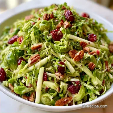 Brussels Sprout Slaw in 15 Minutes