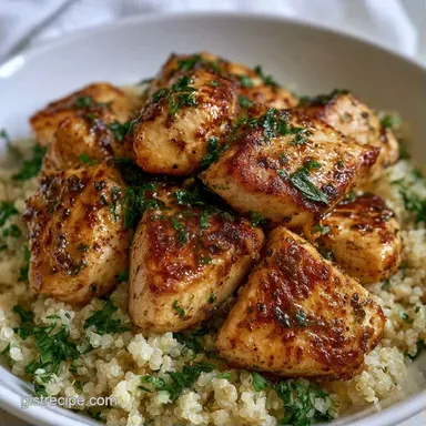 Chicken Quinoa Bowl in 35 Minutes Recipe Card