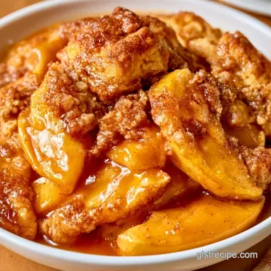 Cinnamon Apple Cobbler for 8 Servings Recipe Card