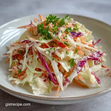 Classic Coleslaw Recipe for Pulled Pork in 40 Minutes Recipe Card
