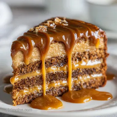 Coffee Caramel Cake Recipe: Baked Golden & Silky Recipe Card