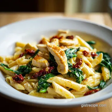 Tuscan Chicken Pasta Recipe: Creamy