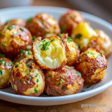 Small Potatoes Recipe: Crispy Roasted for 4 Servings Recipe Card