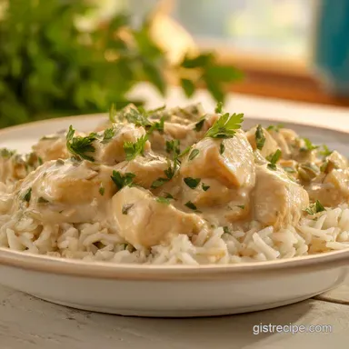 Crock Pot Chicken and Rice: Creamy