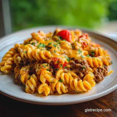 Cowboy Casserole: Slow-Cooked for 8 Servings Recipe Card