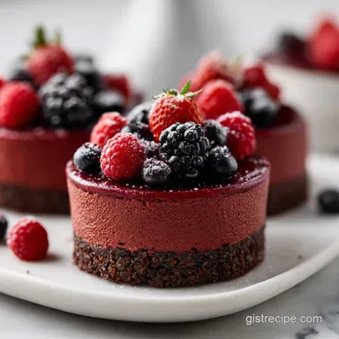 Dark Chocolate Raspberry Mousse Cake: Velvety Almond Crust