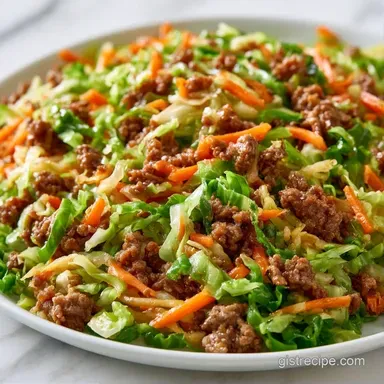 Cabbage Beef Dinner in 30 Minutes Recipe Card