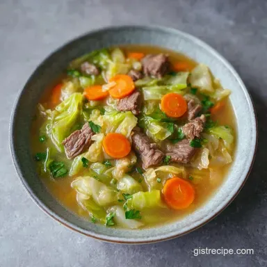 Easy Cabbage Soup with Ground Beef
